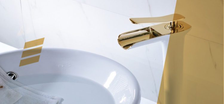 20 ideias lindas para usar com a torneira dourada de banheiro